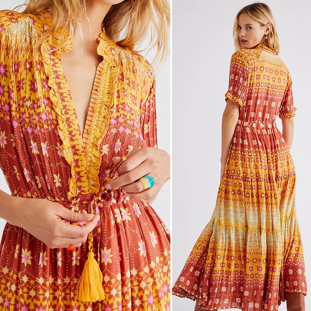 Free People Rare Feelings Maxi Dress NWT
